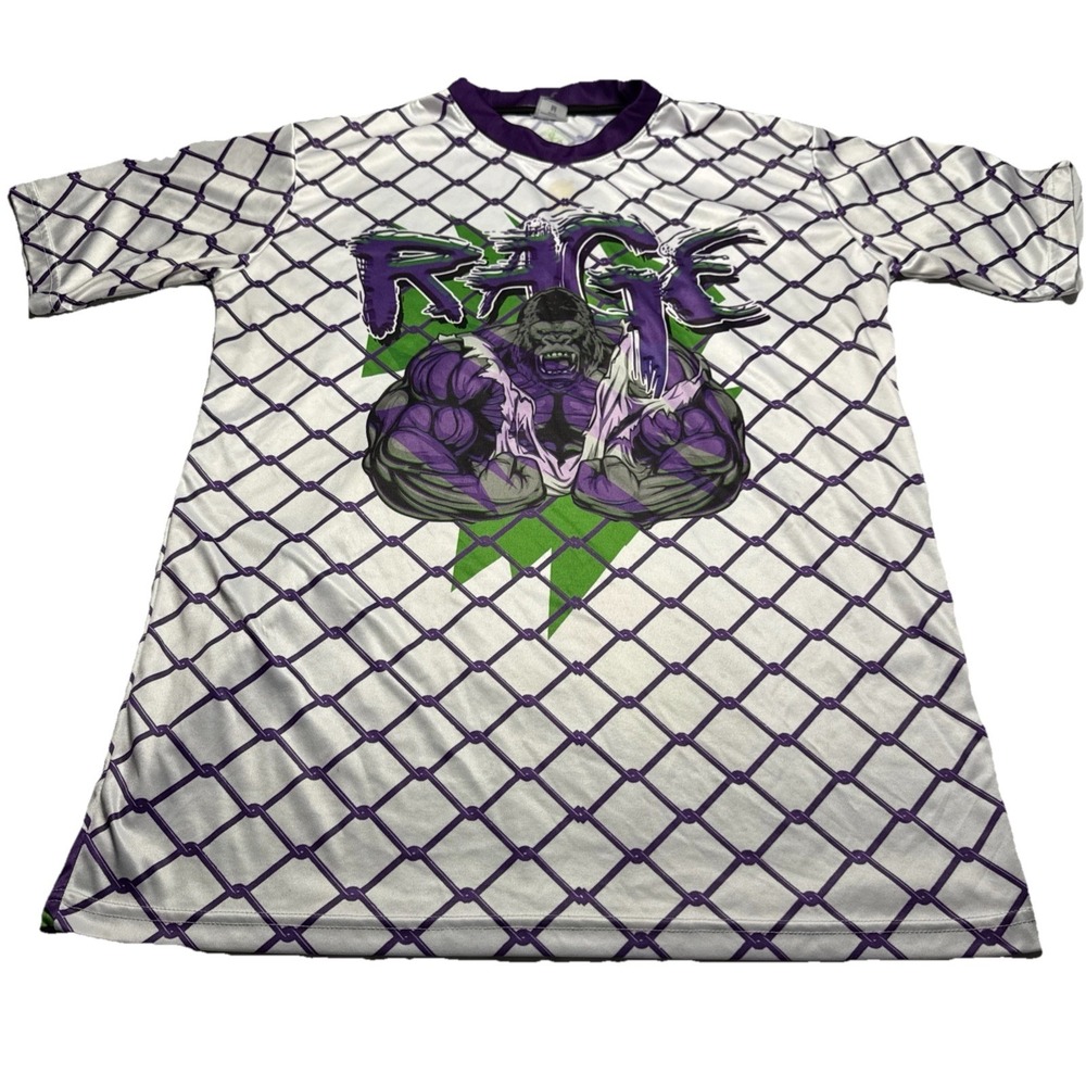 Rage Gorilla Kreeger 14 Colorado Mountain Jersey Mens‎ Medium Purple White Green